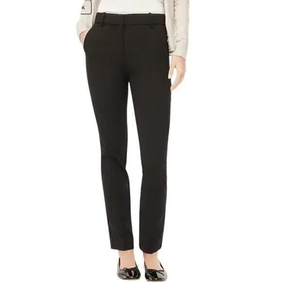 J. Crew Tall Trouser Slim Fit Mid Rise Full Length Pant Black NWT  4 Tall - Picture 1 of 8